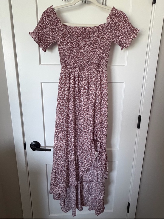 Blue Rain Dresses & Skirts - Blue Rain Dusty Rose Floral Smocked Maxi Dress